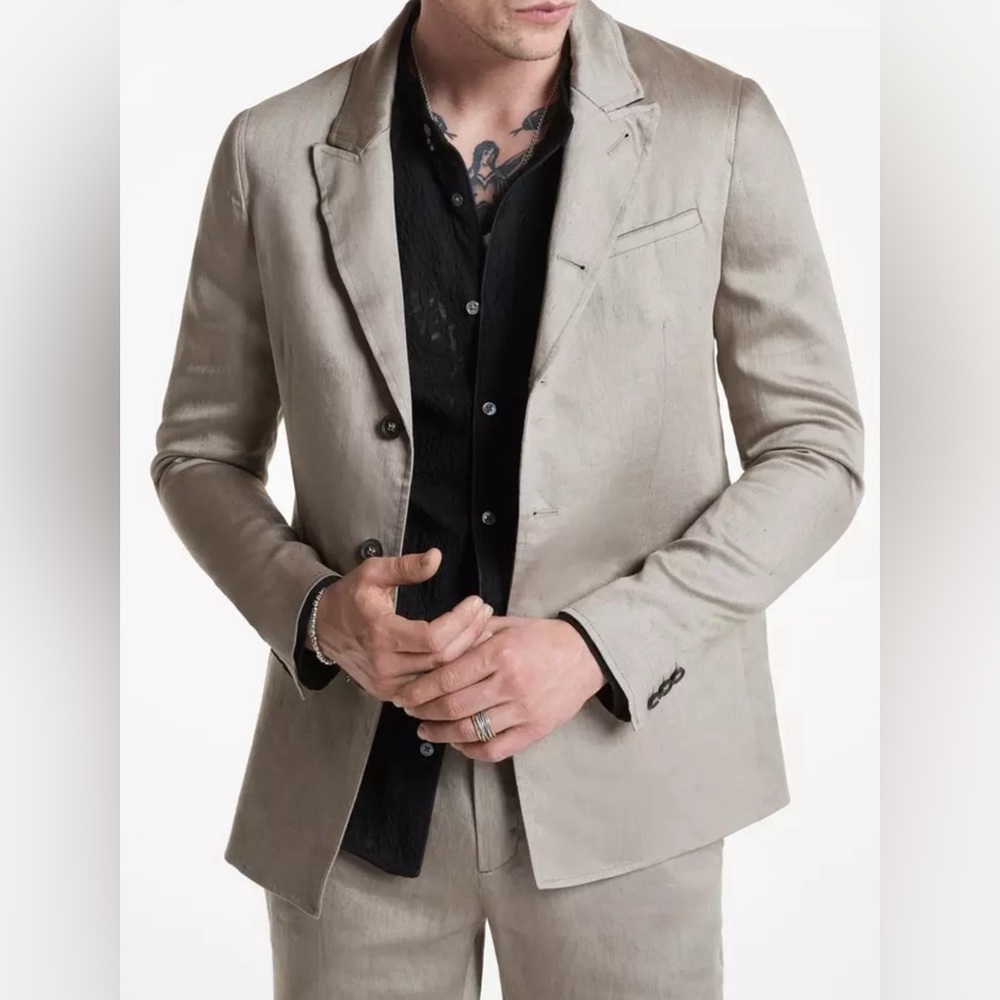 WITH TAGS John Varvatos - GIDO SUIT JACKET - Dried Sage - EU 50 / US 40